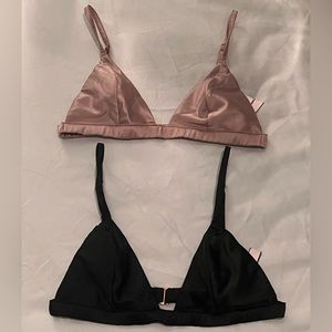 Victoria secret satin bralettes